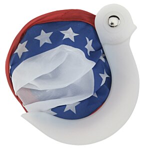 Additional Image 3 - a bird with a white object with stars and stripes
