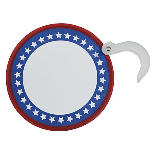 Additional Image 1 - a red white and blue circle with a white handle