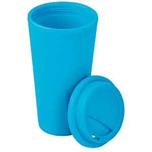 Additional Image 1 - a blue cup with a lid