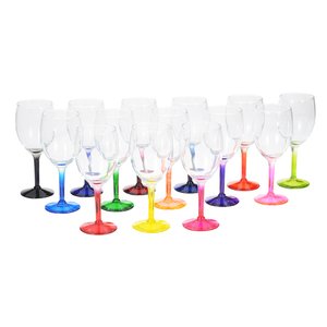 Additional Image 1 - a group of colored wine glasses