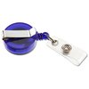 View Image 2 of 4 of Economy Retractable Badge Holder - Round - Translucent