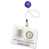 View Image 4 of 4 of Economy Retractable Badge Holder - Round - Translucent