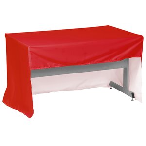 Additional Image 1 - a red table cover on a white surface