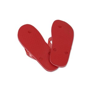 Additional Image 1 - a pair of red flip flops