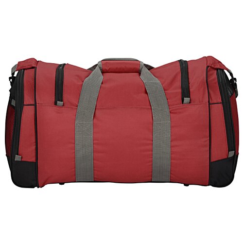 Additional Image 2 - a red and grey duffel bag