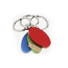 View Image 2 of 2 of Oval Satin Key Tag - Closeout