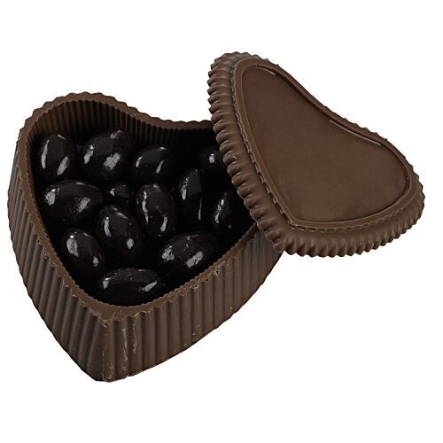 Additional Image 1 - a chocolate candy in a heart shaped box