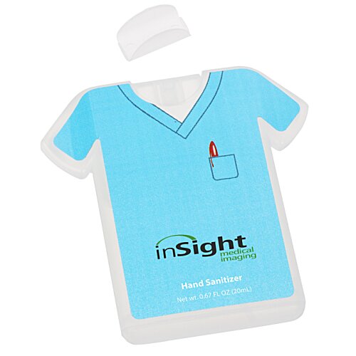Additional Image 1 - a blue shirt with a white cap