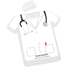 Additional Image 1 - a white shirt with a stethoscope