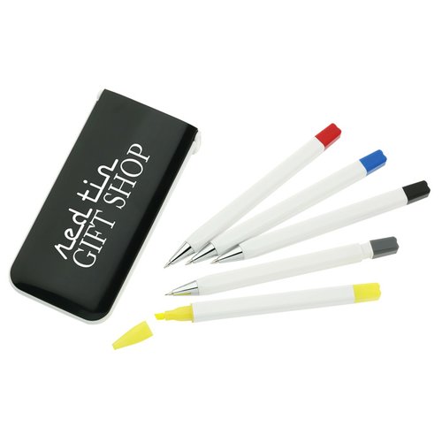 Additional Image 1 - a group of pens next to a box