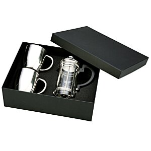 Additional Image 1 - a black box with silver cups and a lid