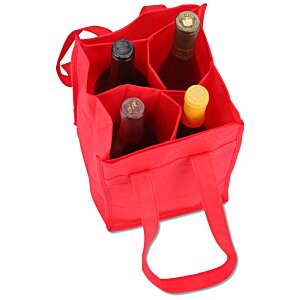 Additional Image 1 - a red bag with bottles in it