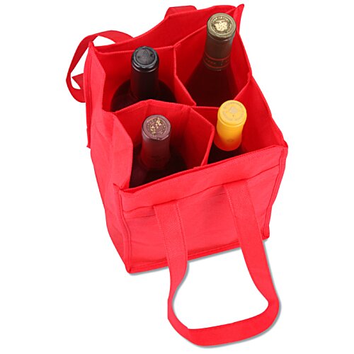 Additional Image 1 - a red bag with bottles in it