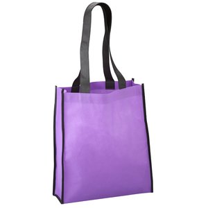 Additional Image 3 - a purple bag with black handles