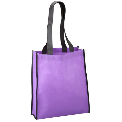 Additional Image 3 - a purple bag with black handles