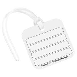 Additional Image 2 - a white tag with a strap