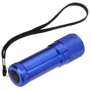 Additional Image 2 - a blue flashlight with a strap