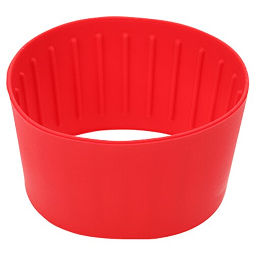 Additional Image 1 - a red round plastic container