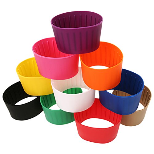 Additional Image 2 - a stack of colorful silicone cups