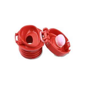 Additional Image 2 - a red container with a white ball in it