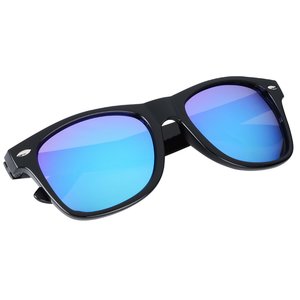 Additional Image 2 - a pair of sunglasses with blue lenses