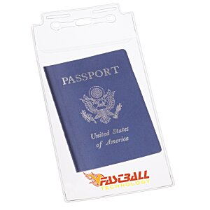 Additional Image 1 - a blue passport in a plastic package