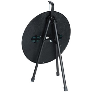 Additional Image 2 - a black easel with a black disc on it