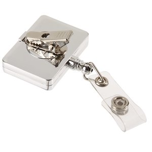 Additional Image 1 - a silver key chain with a key ring