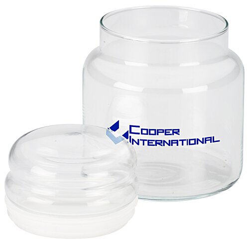 Additional Image 1 - a clear plastic container with blue writing