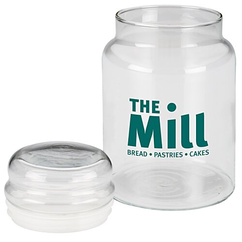 Additional Image 1 - a clear jar with a lid