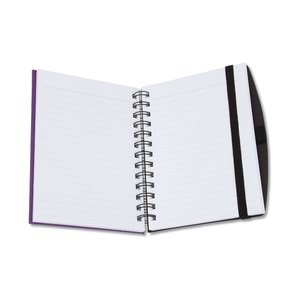 Additional Image 1 - a spiral bound notebook with a black handle