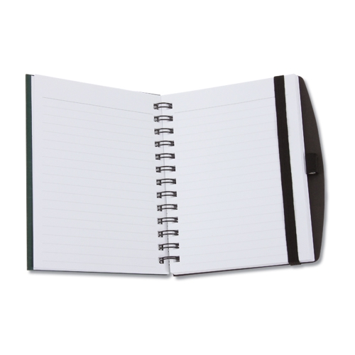 Additional Image 1 - a white notebook with black handles