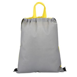 Additional Image 1 - a grey bag with yellow handles