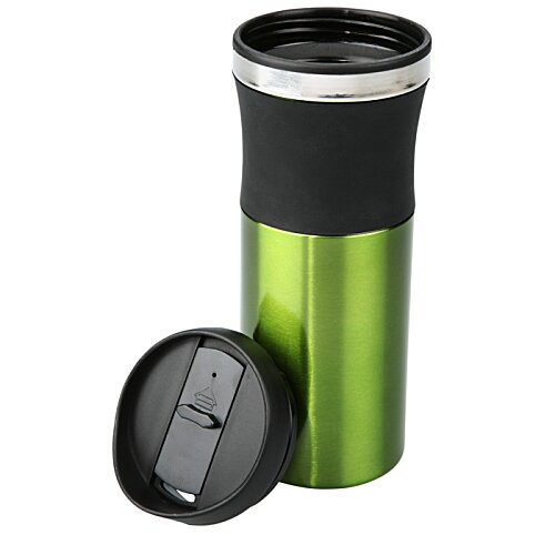 Additional Image 1 - a green and black thermos