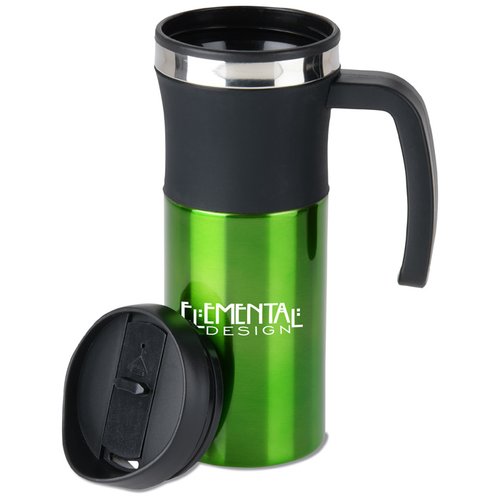 Additional Image 2 - a green and black thermos