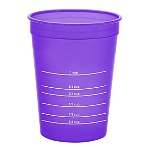 Additional Image 2 - a purple plastic cup with white text