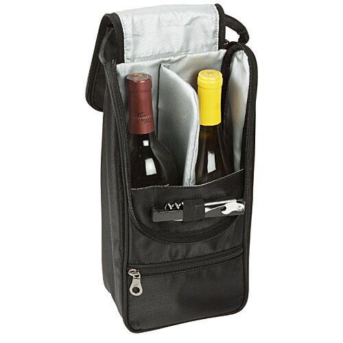 Additional Image 1 - a black bag with various items inside