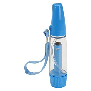 Additional Image 1 - a blue and clear plastic bottle