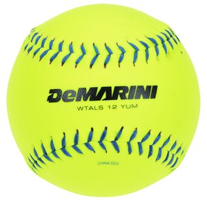 Additional Image 1 - a yellow softball with black lines