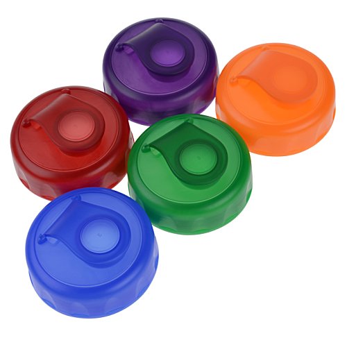Additional Image 2 - a group of colorful plastic caps