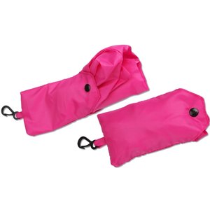 Additional Image 1 - a pink bag with a keychain attached to it