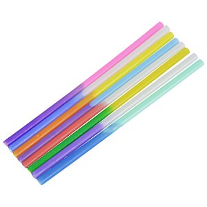 Additional Image 3 - a group of colorful cups with straws