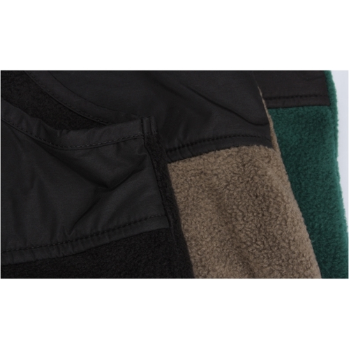Additional Image 1 - a close up of a black and brown jacket