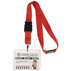 Additional Image 9 - a red lanyard with a white tag
