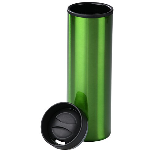Additional Image 1 - a green cylindrical container with a black lid