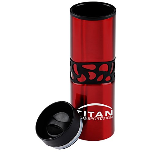 Additional Image 1 - a red cylinder with a black lid