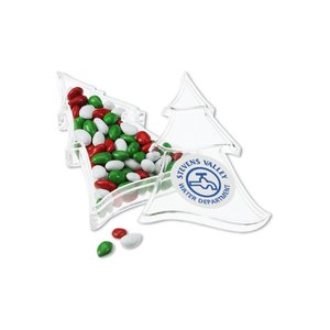 Additional Image 2 - a white triangle shaped object with red and green decorations