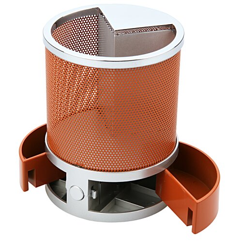 Additional Image 1 - a brown and white cylinder with a white border