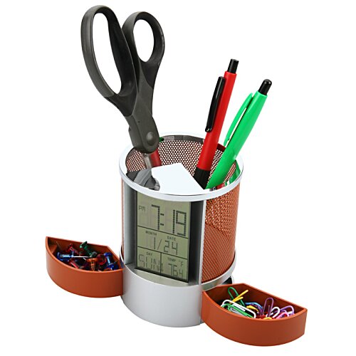 Additional Image 2 - a pencil holder with scissors and pens