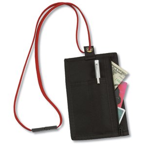 Additional Image 2 - a black badge with a red strap